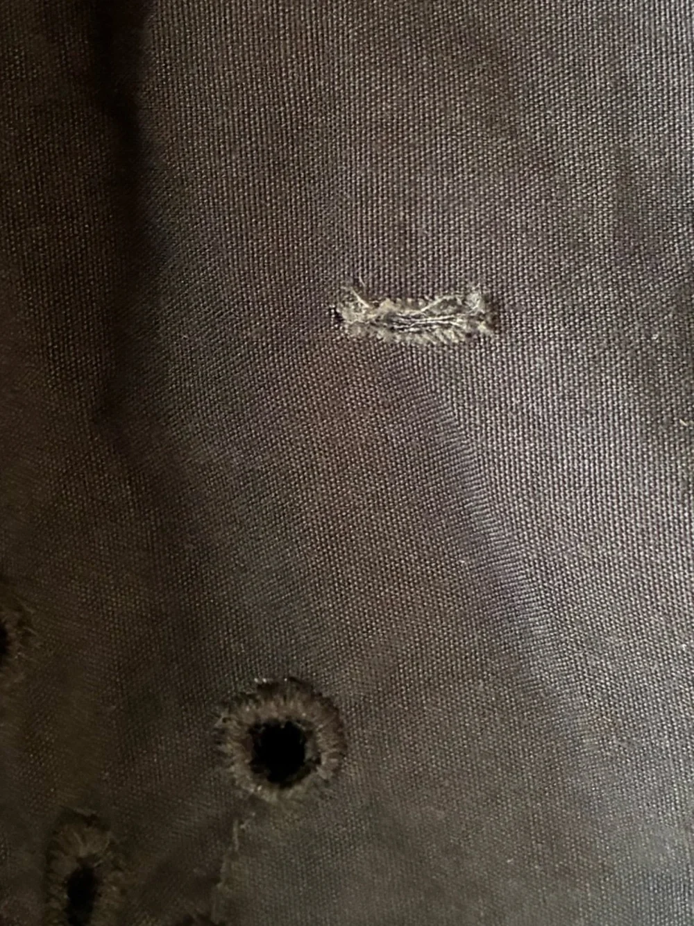 Hollister Navy Blue Eyelet Embroidery Dress - Picture 8 of 8